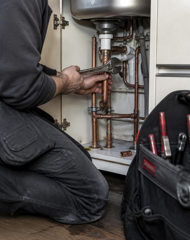 Plumbers at work
